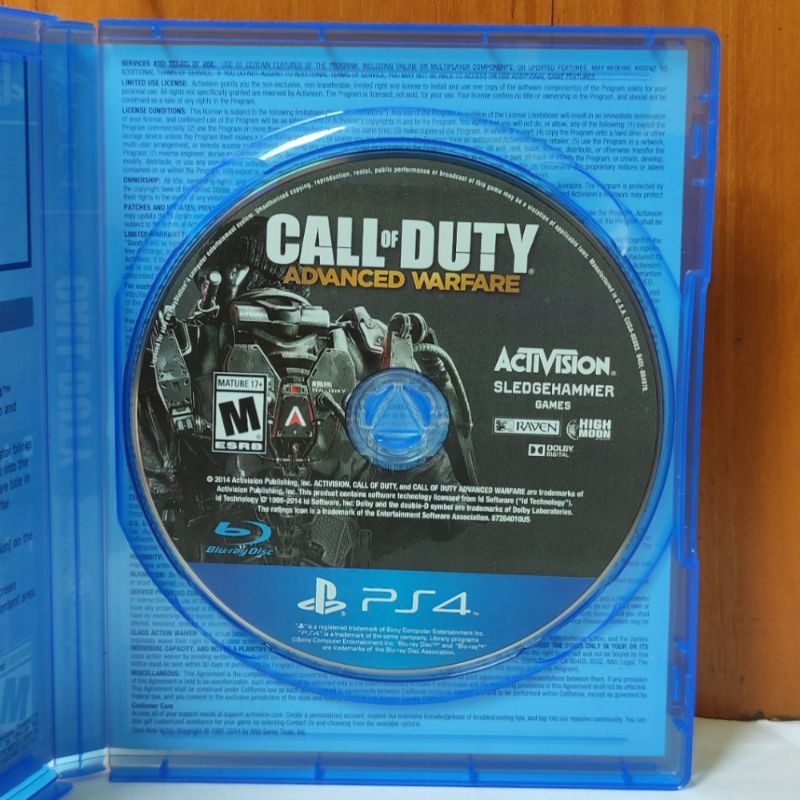 Call of Duty Advanced Warfare PS4 Kaset COD Advance Playstation PS 4 5 CD BD Game Games Callofduty black ops perang tembak infinite world war