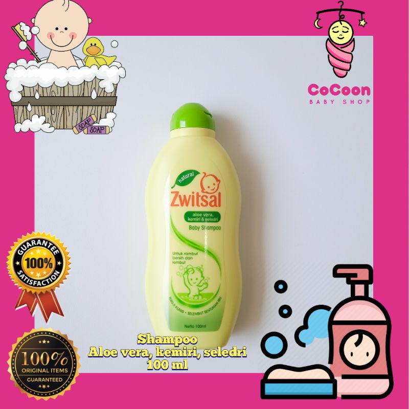 Shampoo Zwitsal Aloevera Kemiri Seledri / Shampo Bayi Natural