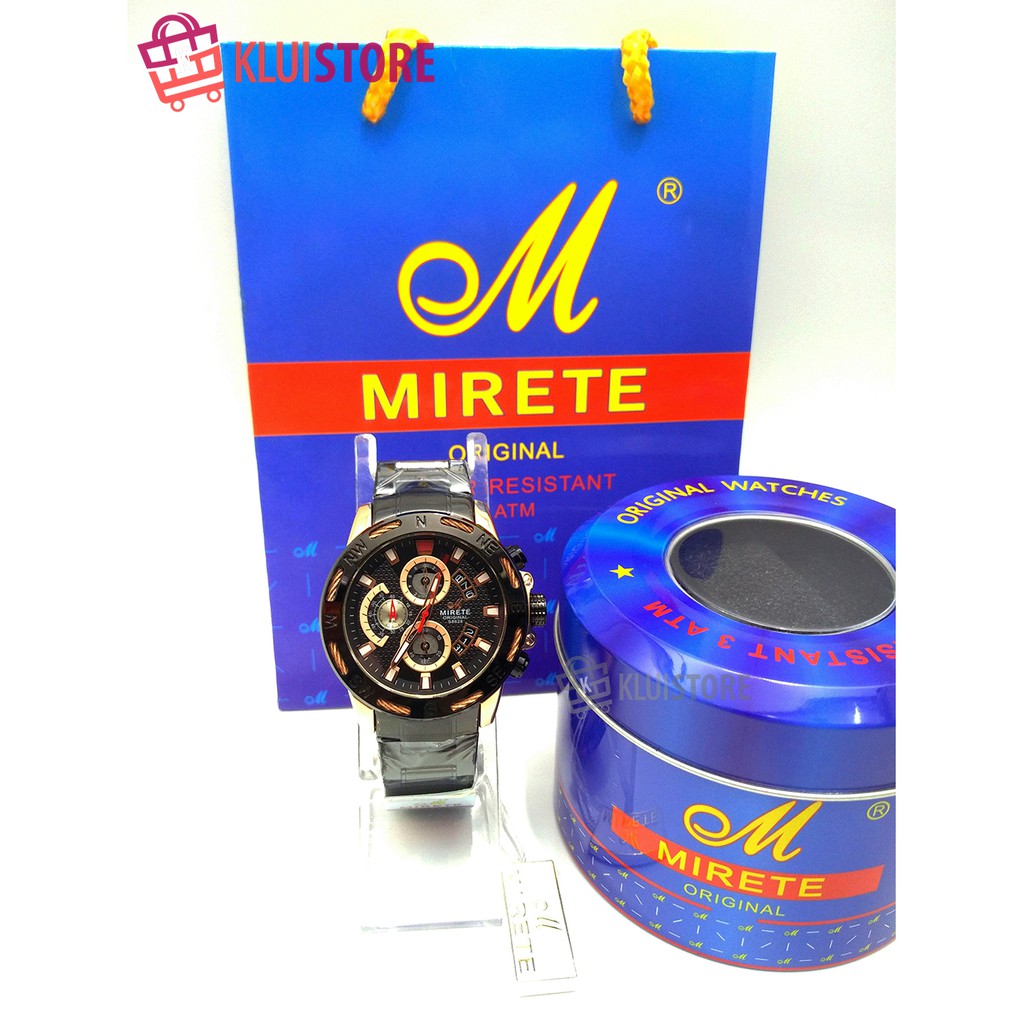 JAM TANGAN PRIA MIRETE  8628 CHRONO AKTIF ORIGINAL 100%