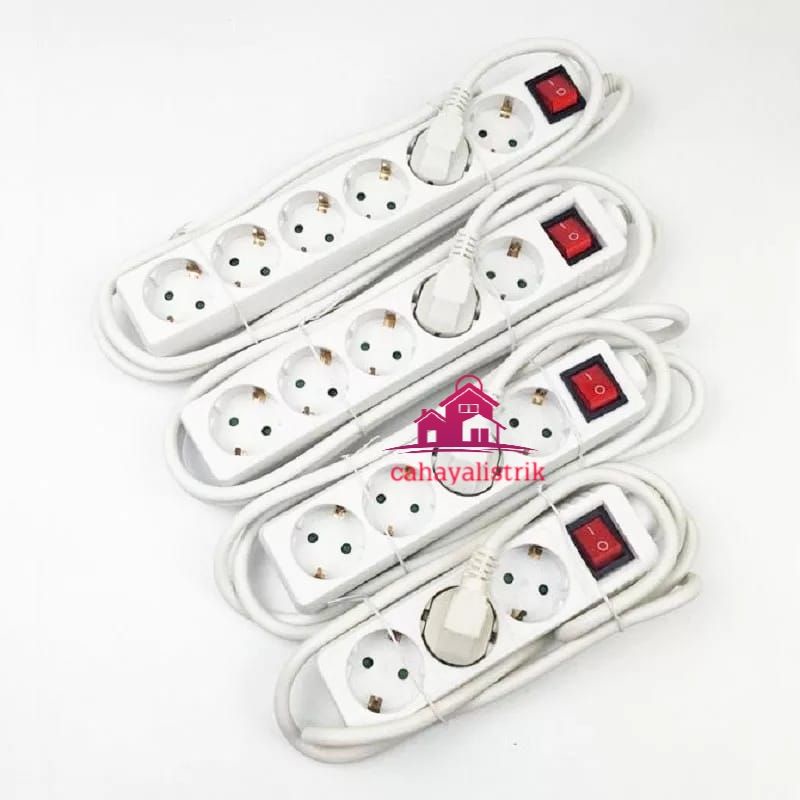 STOP KONTAK 3 4 5 LUBANG PANJANG 5M KABEL STOP KONTAK KABEL colokan listrik good bagus