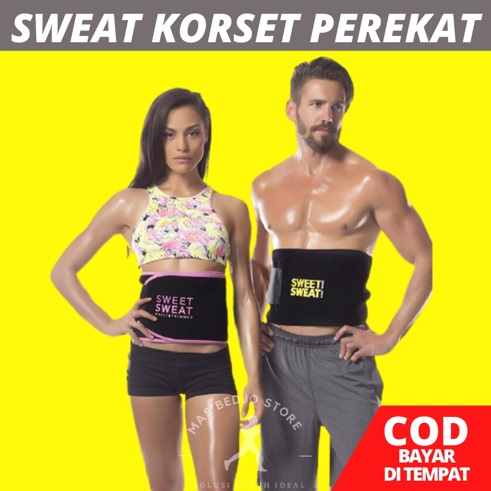 Korset Pelangsing Perut Buncit Sweet Sweat Perekat Pengecil Perut Olahraga Stagen Pria Wanita 001