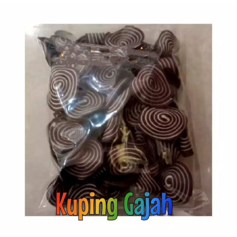 

SNACK JADUL KUPING GAJAH COKLAT ORIGINAL 250 GR CEMILAN JADOEL JAJANAN MURAH ENAK