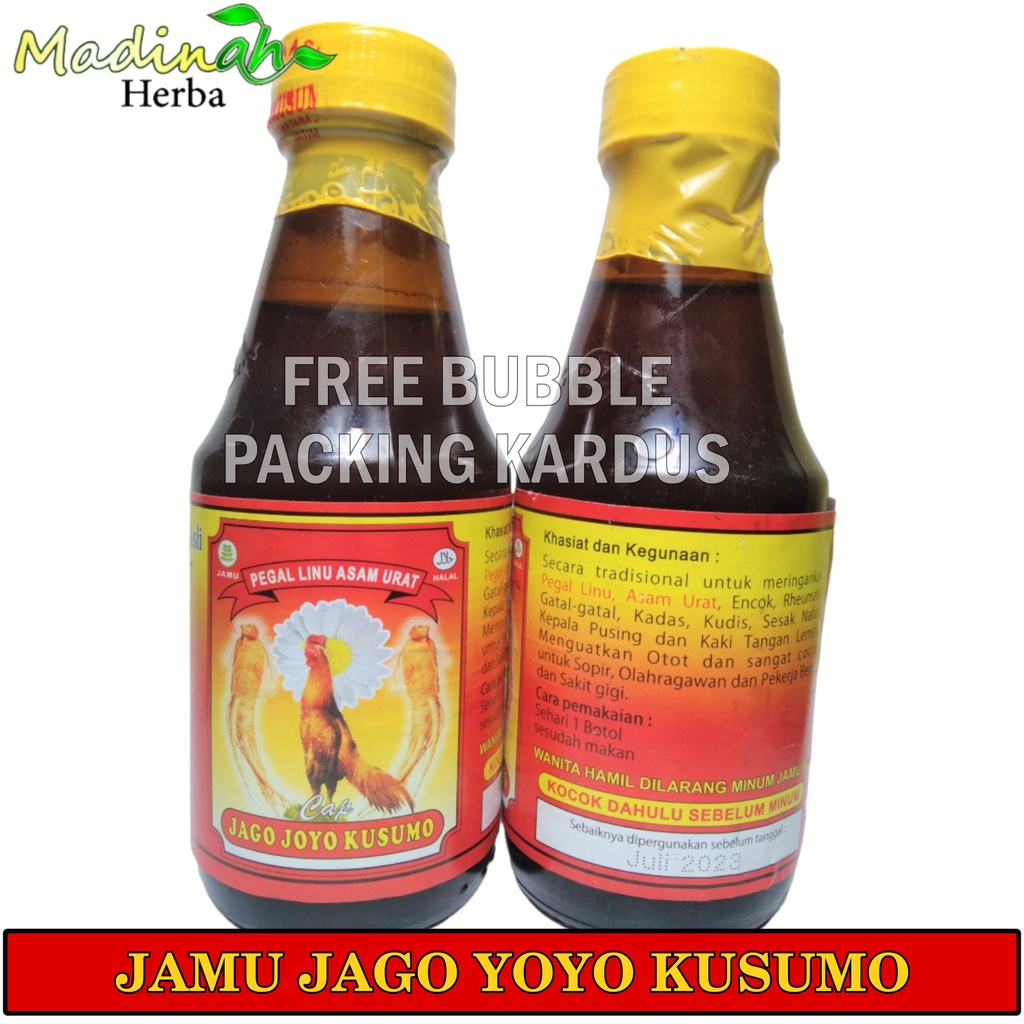 JAMU JAGO JOYOKUSUMO Pegal Linu Nyeri Asam Urat Asli 150 ml