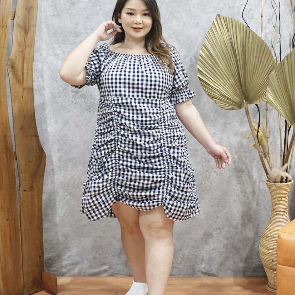 Serbuuuu.. Esmelle Dress Jumbo Wanita / Dress fashion Korea Terbaru / Dress Big SIze XXXL / Dress Pe