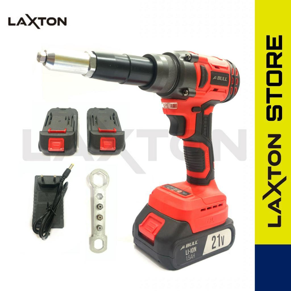 Bull Mesin Tang Rivet Riveting Riveter Gun Cordless Baterai BL88 MURAH LARIS