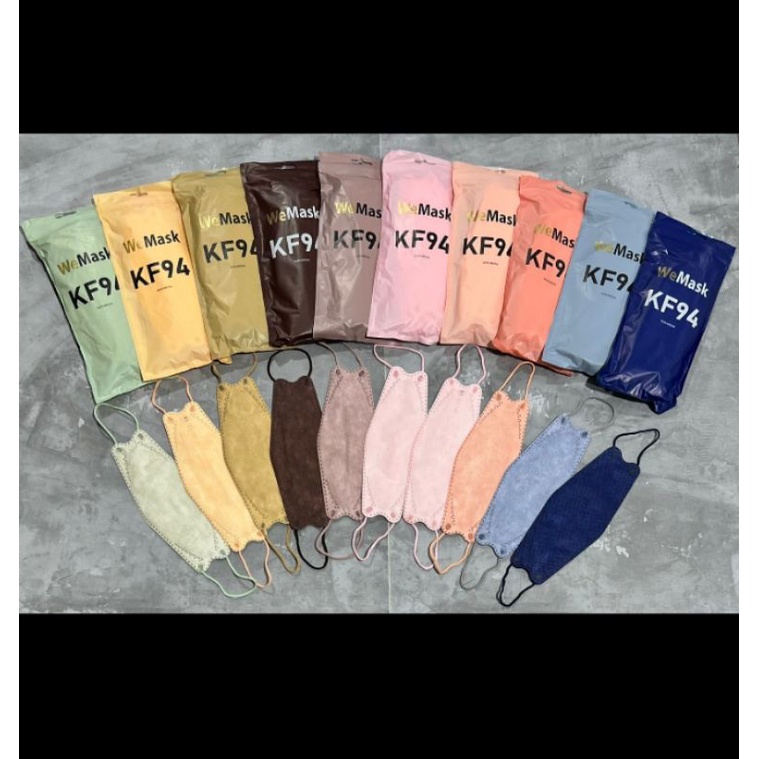 Masker KF94 WeMask warna cantik-cantik
