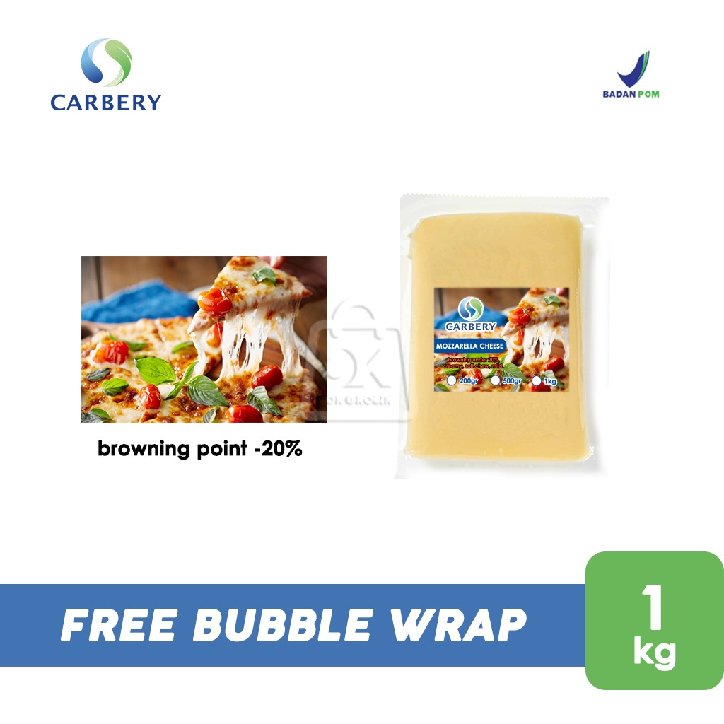 

Carbery Mozzarella untuk Pizza + Ice Gel (1 kg)