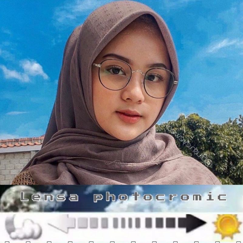 PROMO- kacamata PAULINE 2261 Pria Wanita sudah photocromic anti radiasi 1920 - Bisa COD