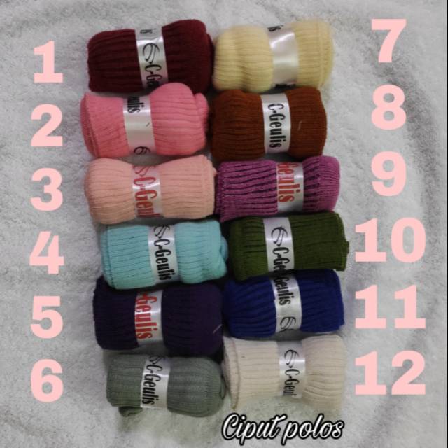 Ciput polos ciput kerut bandana two tone c-geulis