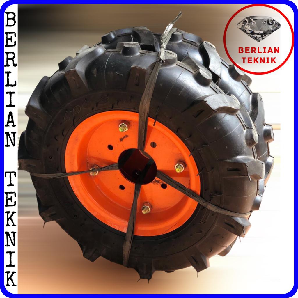 Roda Set Ban Traktor Tiller Ukuran 4.0 x 8