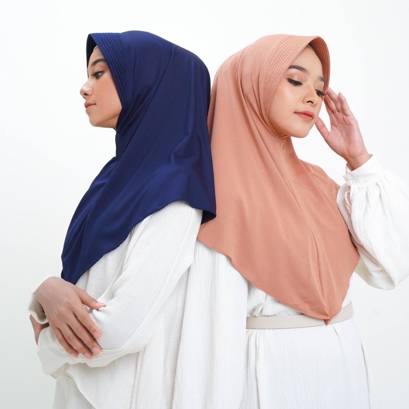 (Hamidah) Bergo Hamidah Jersey Pet // Bergo Sport Premium