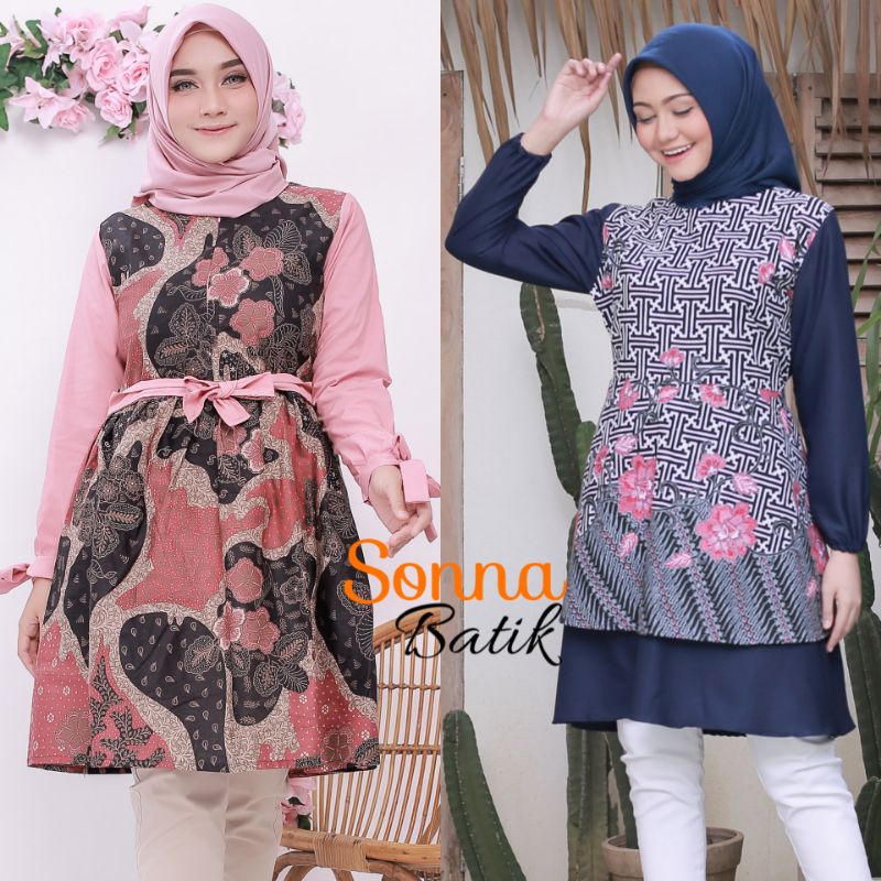 DRESS TUNIK WANITA UNGGUL JAYA BUSUI BUNGA MANIS