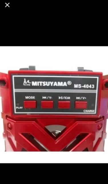 Speaker Portable Dual mitsuyama MS-4043/Speaker bluetooth Musik bok