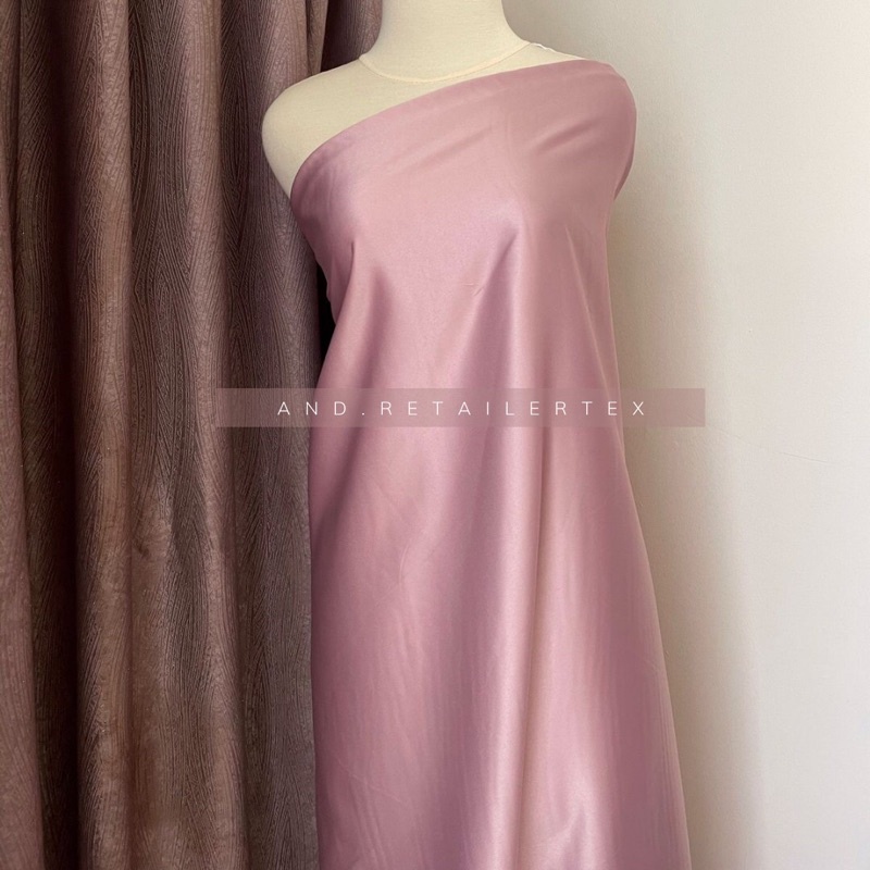 Kain Satin Velvet Premium Warna Rose Gold Bahan Gamis Seragaman Bahan Furing bisa Untuk Background Backdrop foto Porduk