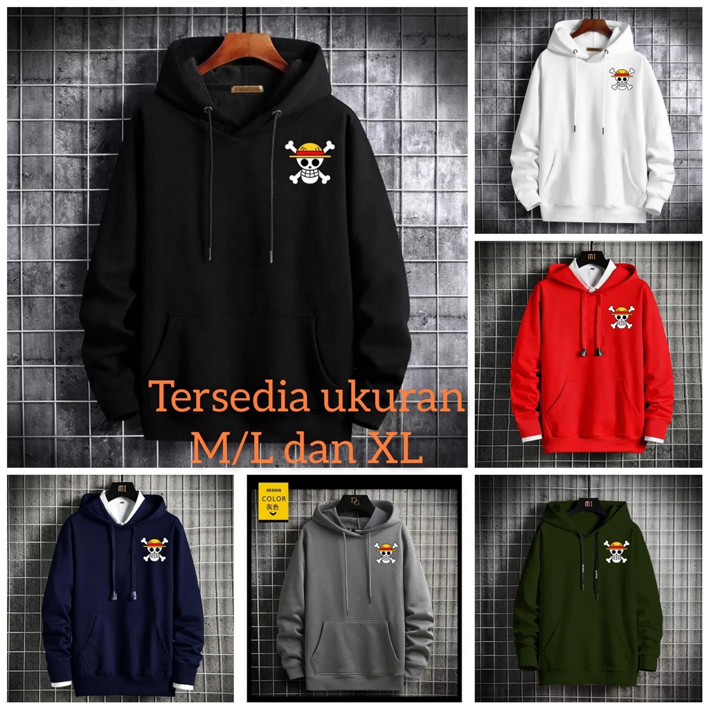 bisa COD / POLILE - HOODIE LUFFY / atasan lengan panjang / fashion pria / terbaru