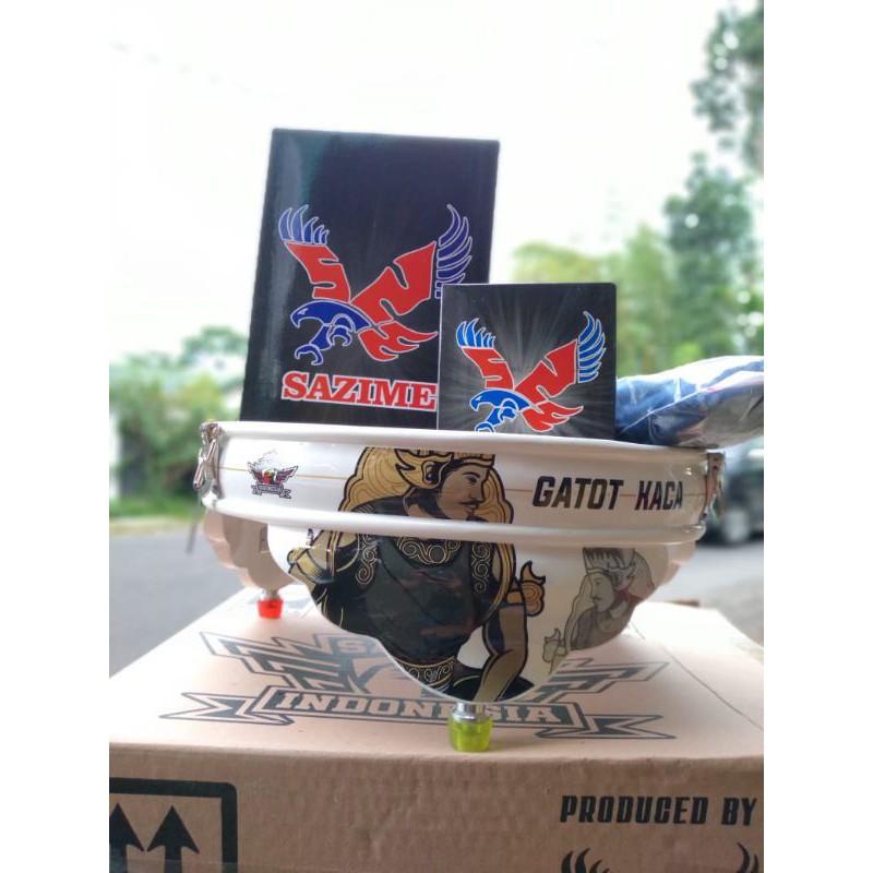 Tebok Decal Lovebird Sazime Gatotkaca Putih Tebok