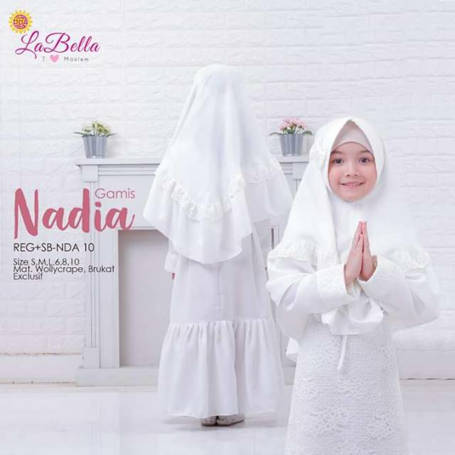 Gamis Kerudung Anak Aplikasi Brukat Putih Gamis Anak Perempuan Gamis Anak Warna Putih Anak 1-10 Tahun Gamis Putih Manasik Haji Anak Gamis Manasik Anak Putih Set Jilbab Gamis Putih Anak  Perempuan Umur 11 12 Tahun Tanggung Remaja