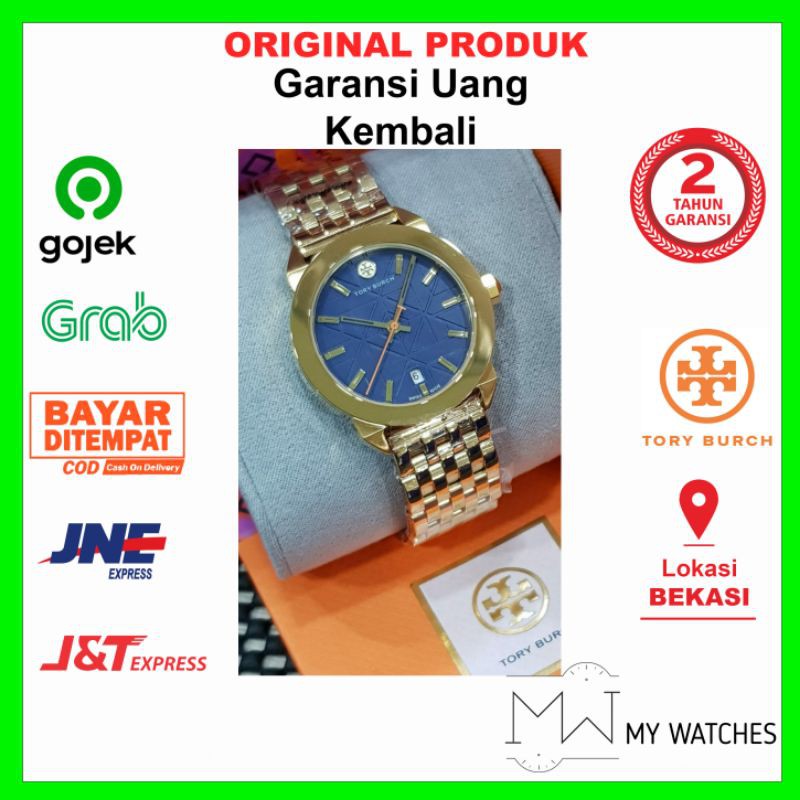 Jam Original Tory Burch TRB8002 Navy Gold