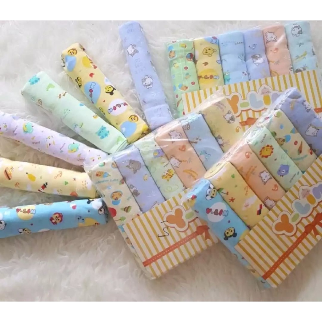 6 pcs Bedong bayi Ylin kattun Warna SNI