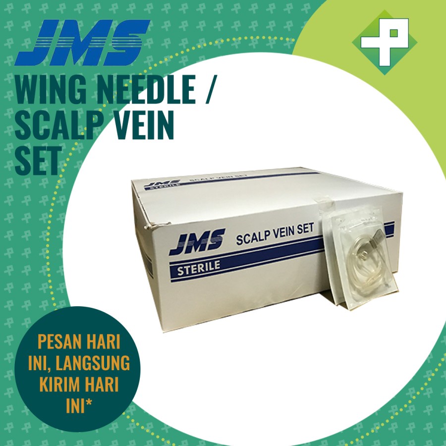 Wing Needle JMS / Scalp Vein Set / Spuit Kupu-Kupu 23 25 27G (ECER)