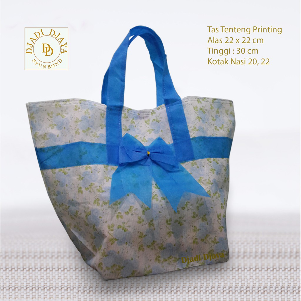 

Tas Hajatan Goodie Bag Kibir 22 Print Handle Pita Biru