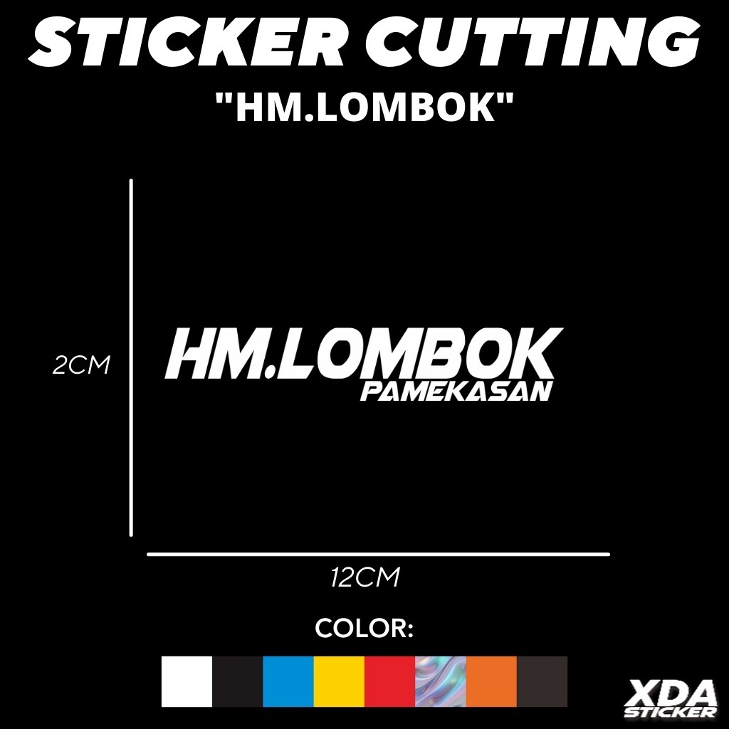 

STIKER/STICKER CUTTING HM.LOMBOK