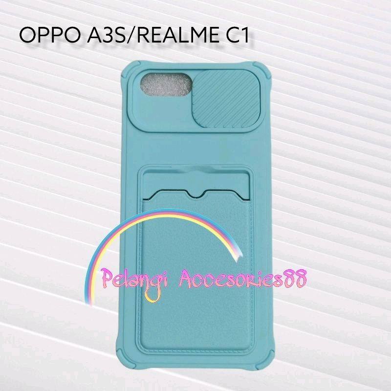 CASE REALME C1 CASE SOFTCASE SLEDING WARNA WARNI