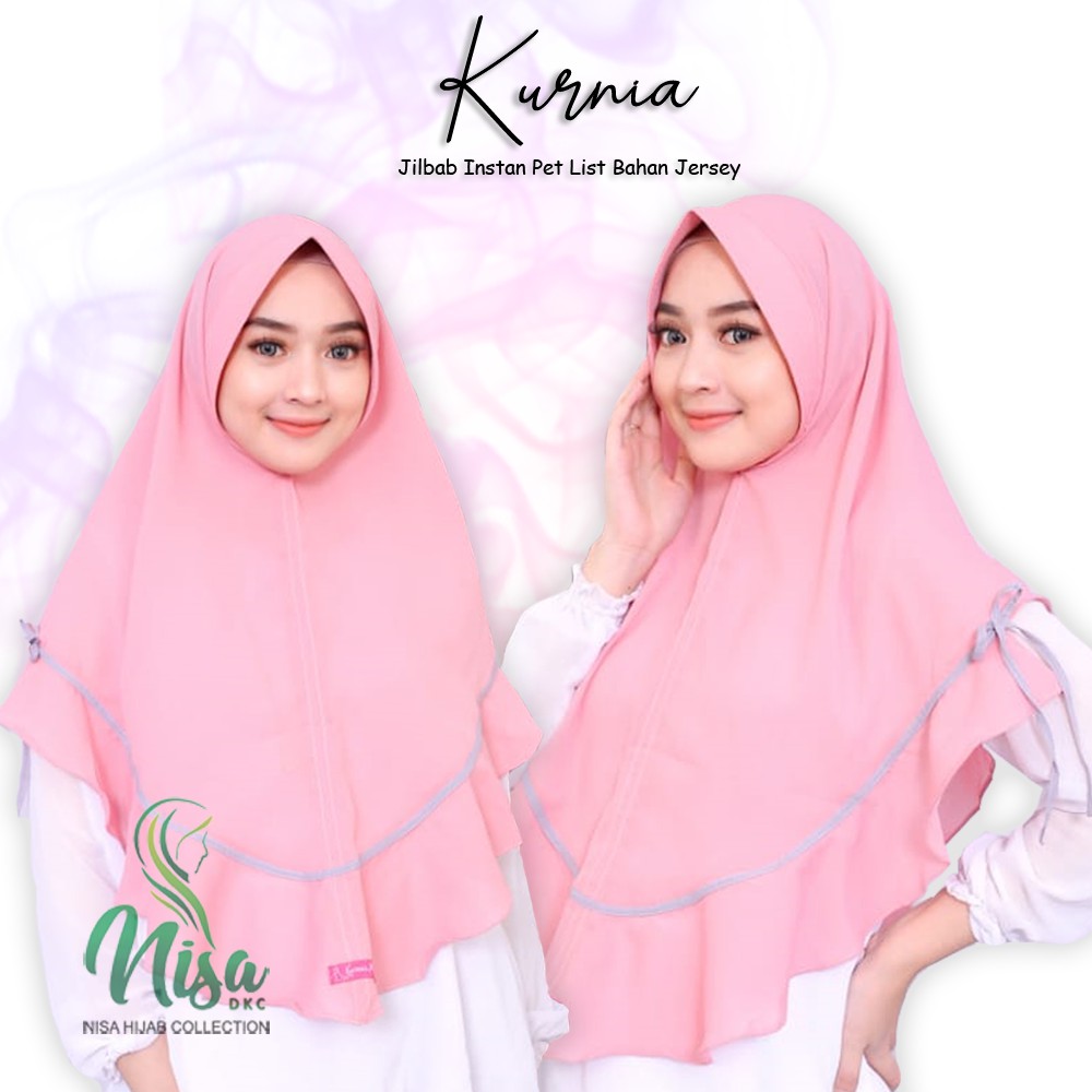 Jilbab Instan Kurnia List Pita Daily Hijab Simple Diamond