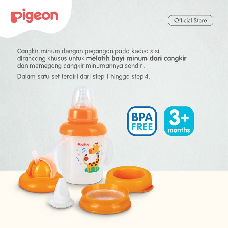 Pigeon MagMag Step 1 2 3 4 ALL IN ONE SET Training Cup MagMag / Pigeon Mag Mag Makassar