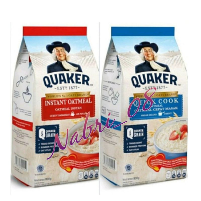 

Quaker Instant Oatmeal 800gr