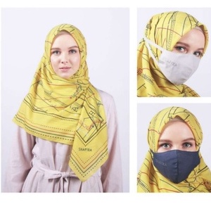 Shafira Hijab Kerudung Motif Scarf Segi Empat Annara Mascarf