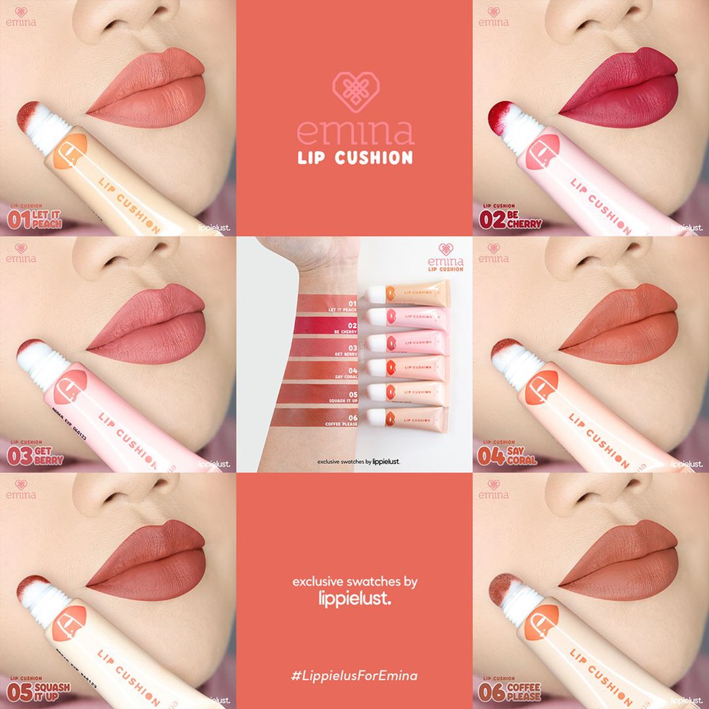 [nina.id]   Emina Lip Cushion / Cushion Bibir Ulti Matte Lips