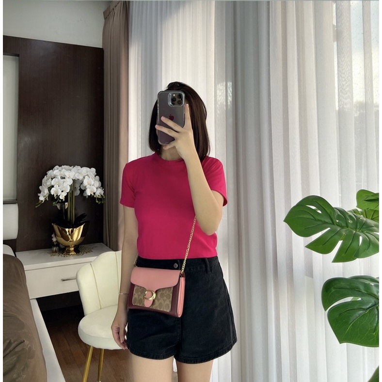 BAJU CROP TOP ATASAN KAOS COMBED BAJU CROP TOP PREMIUM TEBAL TIDAK NERAWANG