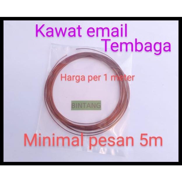 Kawat Tembaga Email Kabel Gulungan Trafo Email 0.8Mm0.80Mm Meteran Bk1