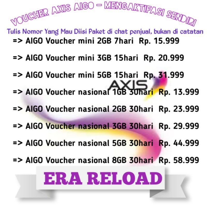 VOUCHER AXIS DATA AIGO