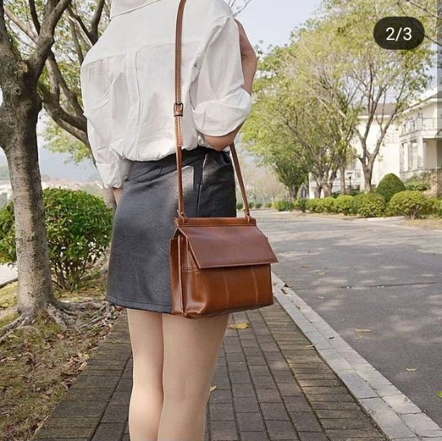 (COD) tas selempang wanita slingbag cewek kulit pu import murah tas kecil