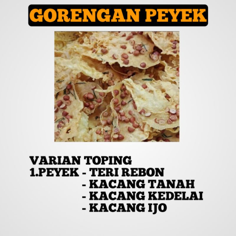 

GORENGAN PEYEK 500 GRAM 25RB