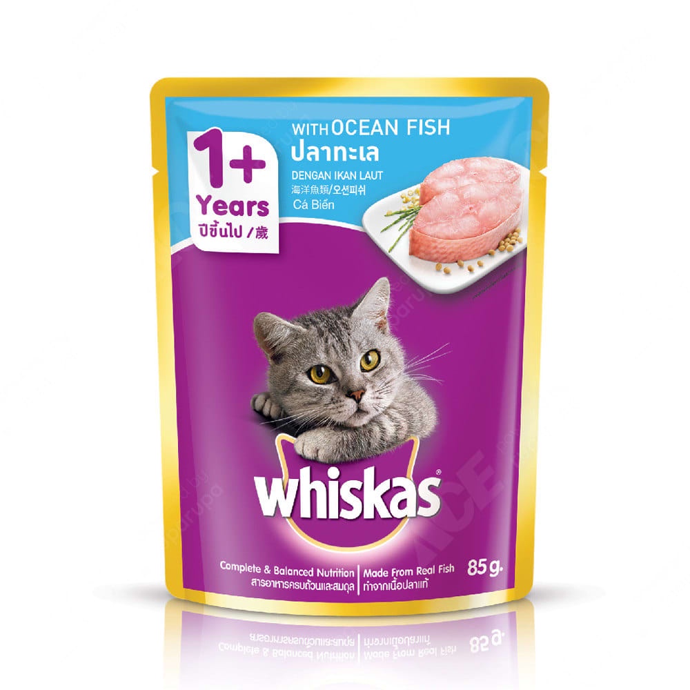 Whiskas Makanan Kucing Basah Wiskas Snack Kucing Cat Food Usia 1+ 85 gram