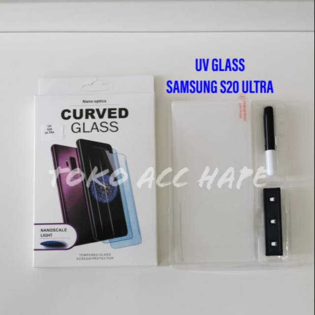 TEMPERED GLASS SAMSUNG S20 ULTRA KACA UV GLUE CURVE PREMIUM TERMURAH