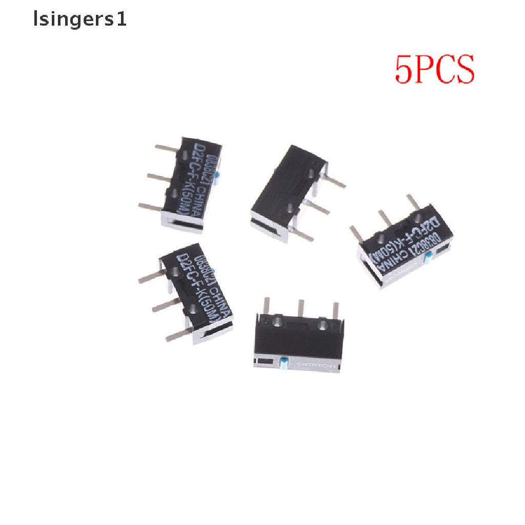 (lsingers1) 5pcs Tombol OMRON Mouse Micro Swtich D2FC-F-K 50m