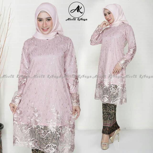 setelan tunik tile (tunik tile + rok plisket)