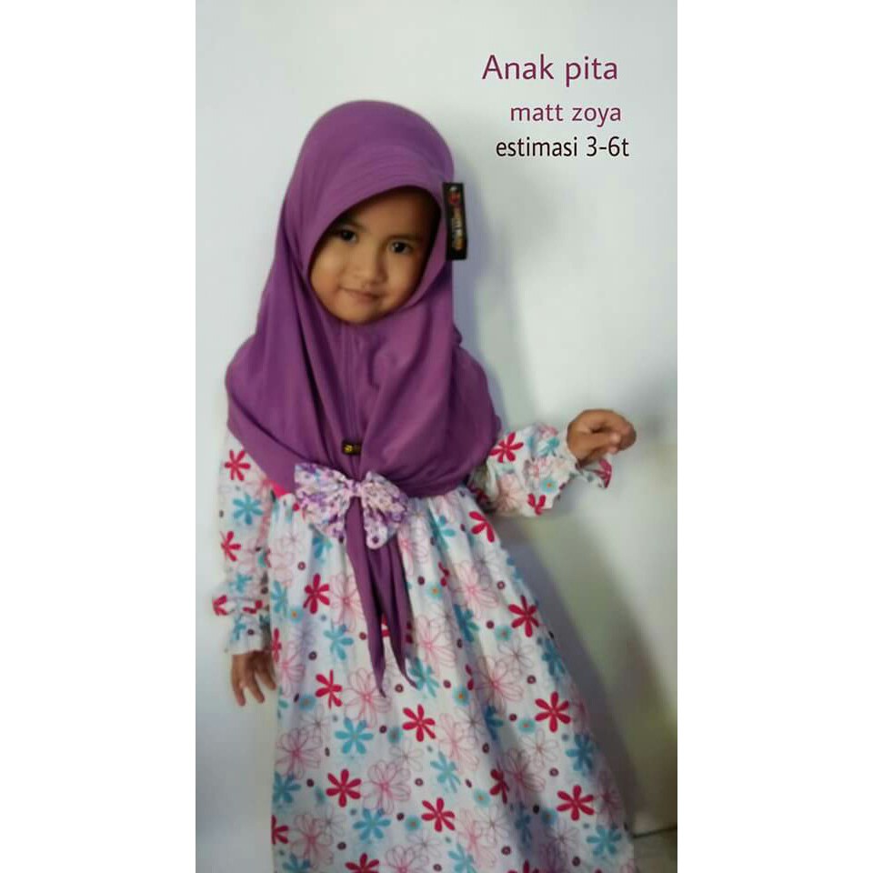 Jilbab Anak Variasi Pita Ori Shopee Indonesia