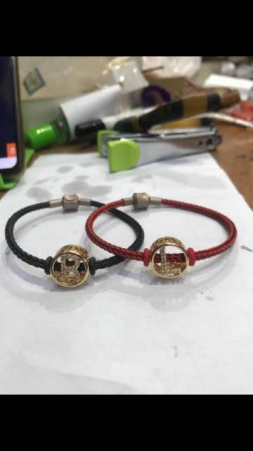 Gelang water proof anti air gelang nama gelang inisial gelang huruf gelang abjad