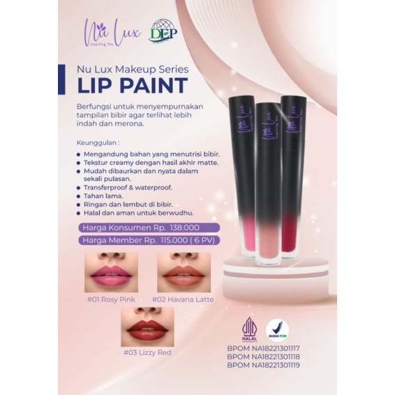 nu Lux lip paint