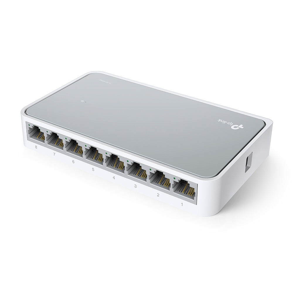 TP-LINK Desktop Switch 8-Port 10/100Mbps - TL-SF1008D - White