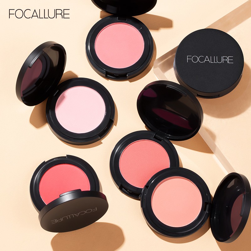 FOCALLURE Natural Pressed Blush on Sweet Face Cheek Make Up Powder-Blushed