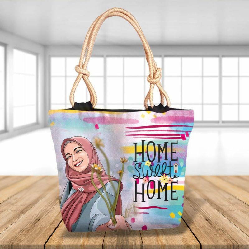 TAS MUSLIMAH MURAH TOTEBAG TALI SUMBU TAS KEKINIAN TERBARU