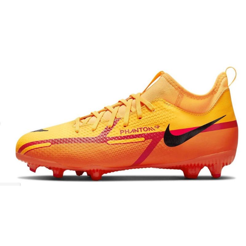 Sepatu Bola Nike Phantom GT2 Academy DF FG Laser Orange Black