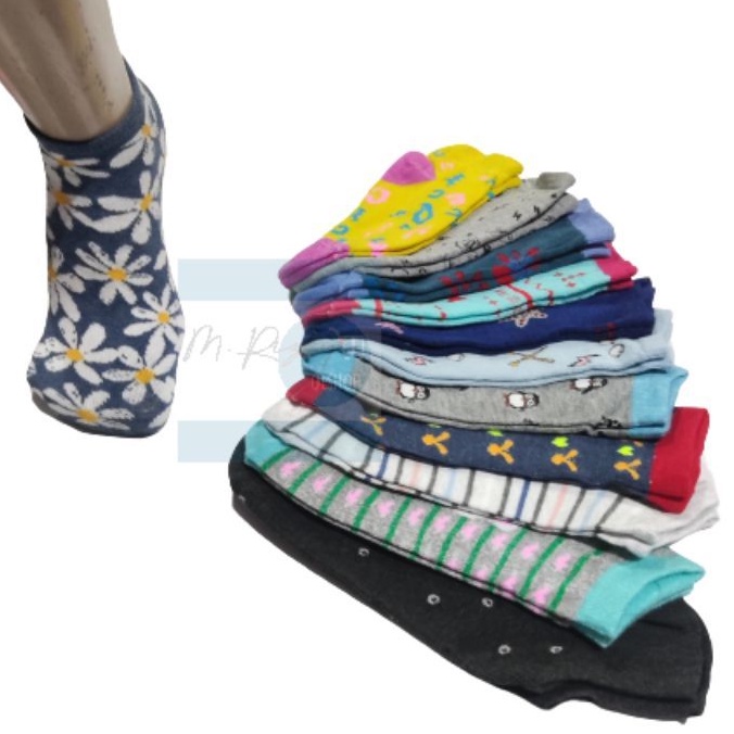 kaos kaki semata kaki pendek/kaos kaki pendek motif/kaus kaki mata kaki pendek motif campur