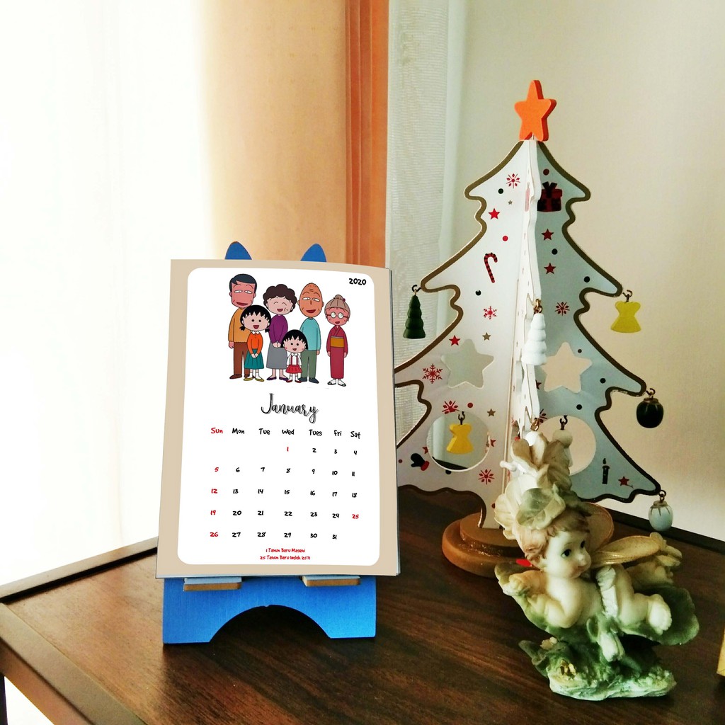 Kalender Meja Design Kartun Lucu Kalender Unik Kalender 2020